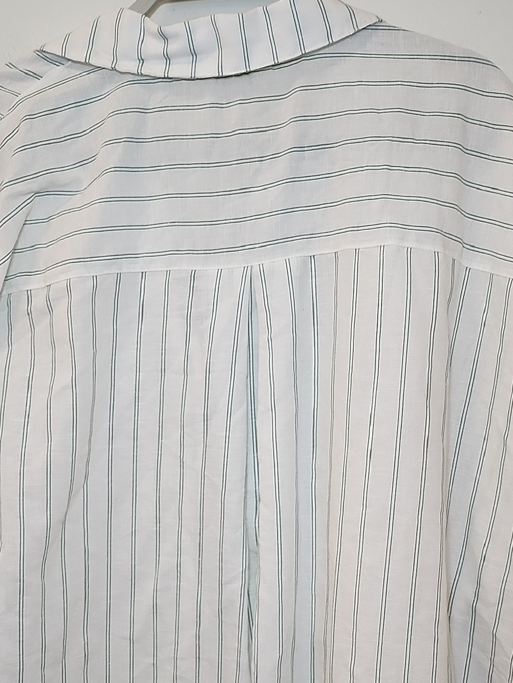 Free People oversized striped button-up shirt Front Pockets Size Meduim - Picture 9 of 16